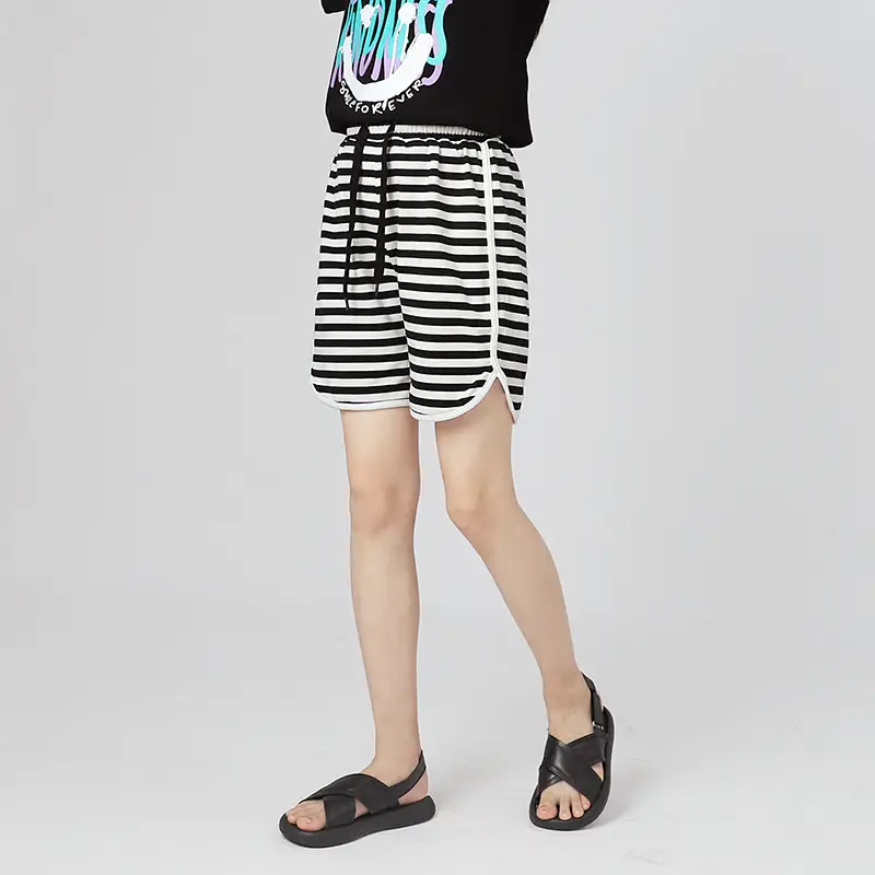 Girls Gray Korean Style Casual Shorts Bow - Image 7