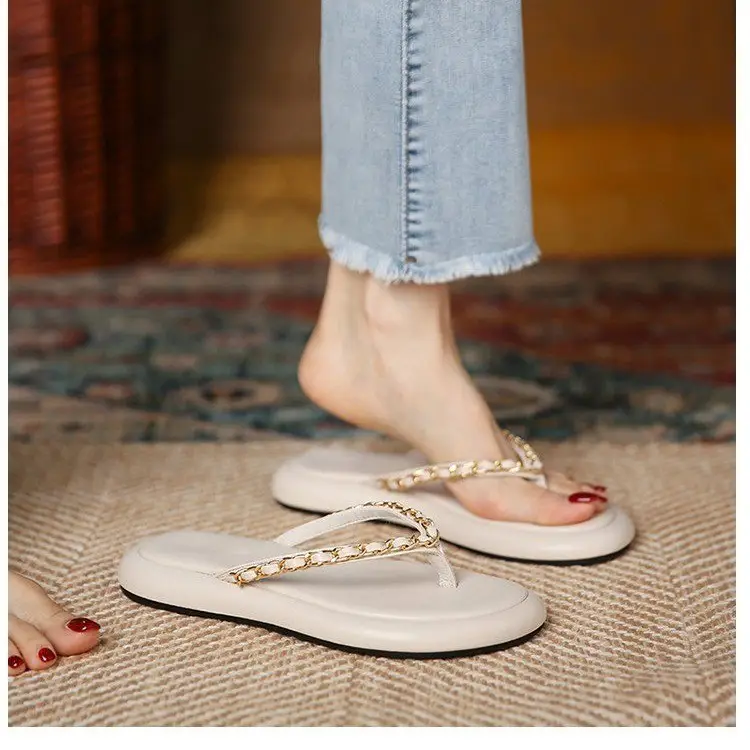 French Chain Sandals Fairy Flip Flops Summer Wear