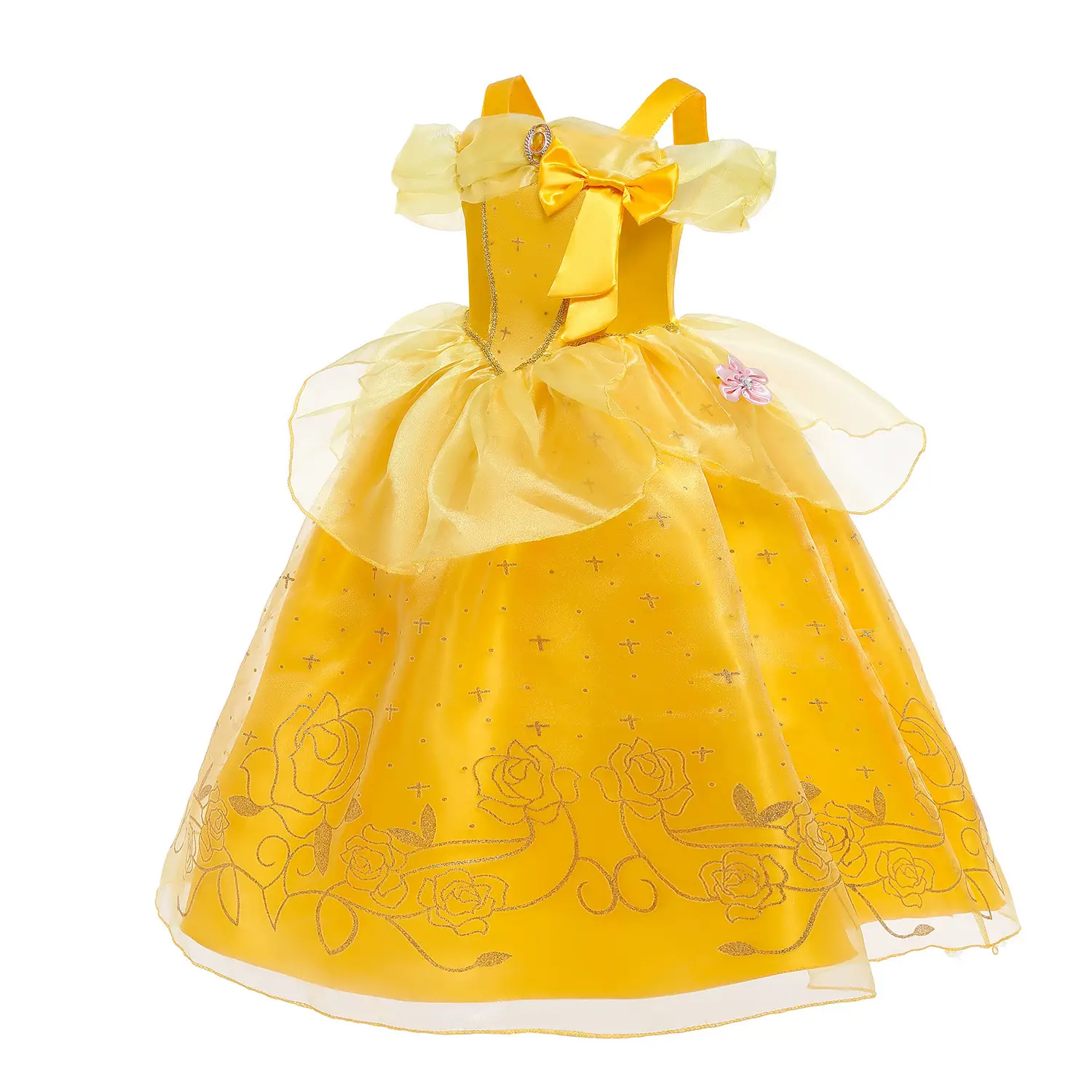 Pink Princess Bell Dress for Girls Summer Dress — feature 12