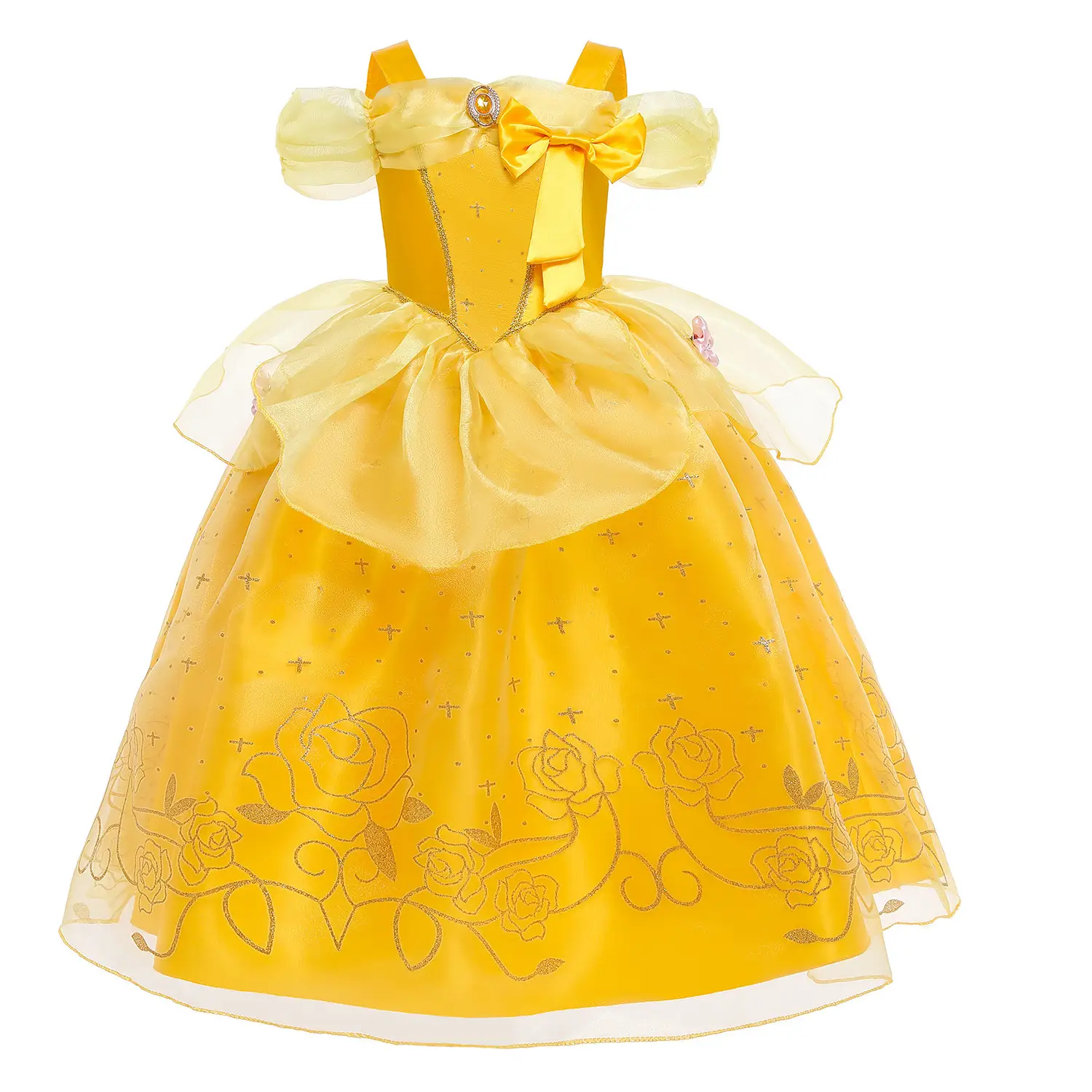 Pink Princess Bell Dress for Girls Summer Dress — feature 13