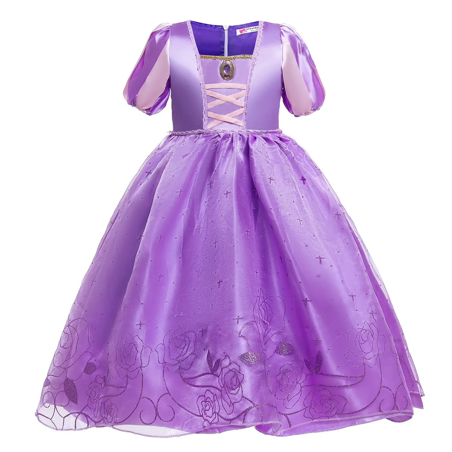Pink Princess Bell Dress for Girls Summer Dress — feature 19