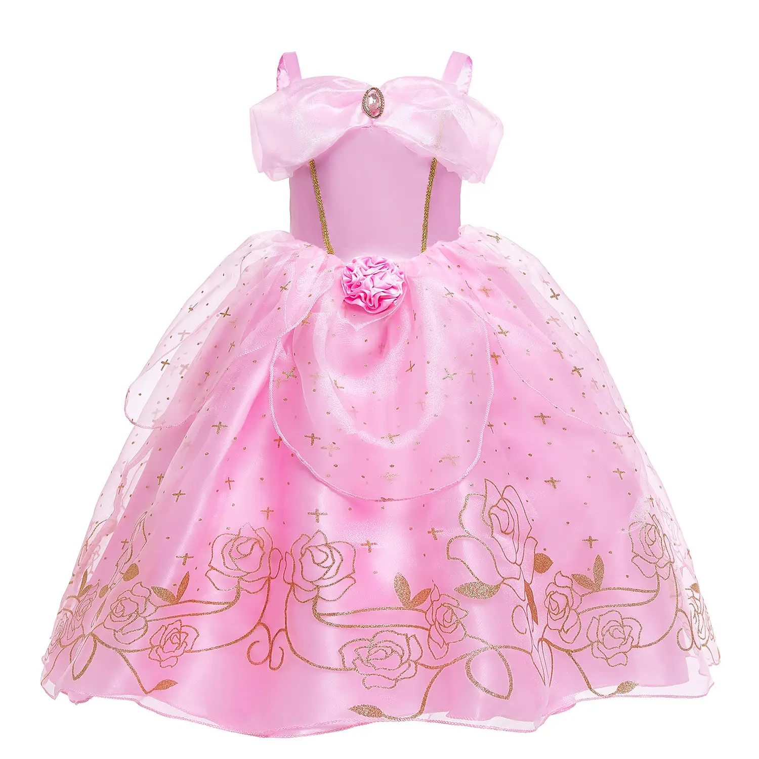 Pink Princess Bell Dress for Girls Summer Dress — feature 3