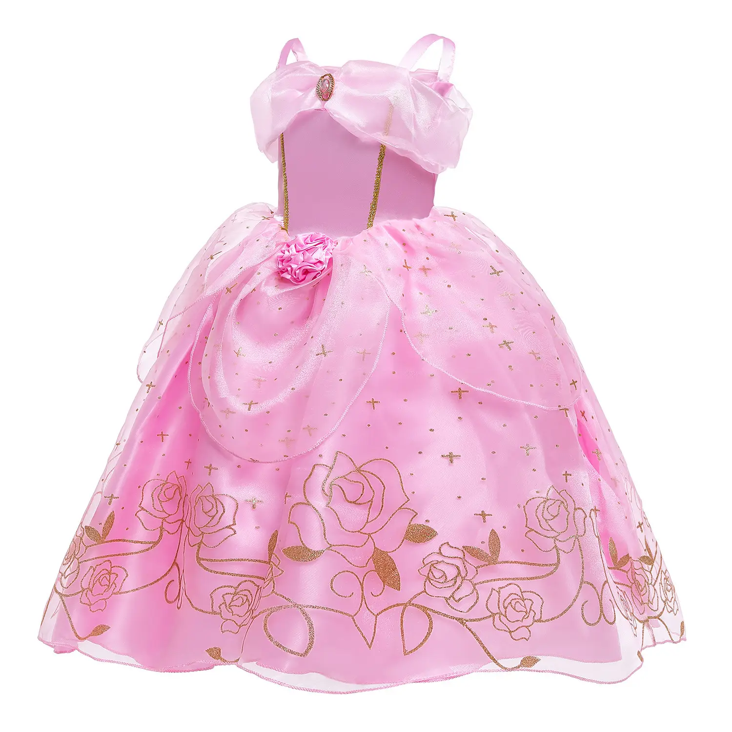Pink Princess Bell Dress for Girls Summer Dress — feature 4