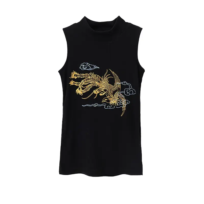 Chinese Style Black Vest Hip-Hop Kids Performance Outfit - Image 3