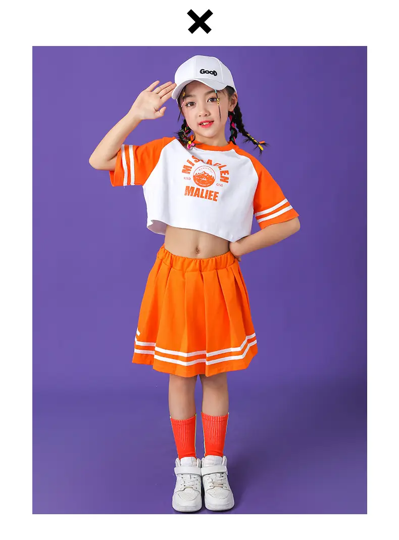 Orange Kids Sports Outfit Set for Girls & Boys — feature 10