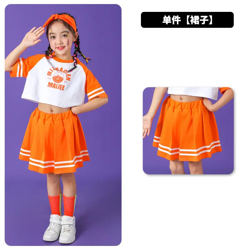 Orange Kids Sports Outfit Set for Girls & Boys - Image 5