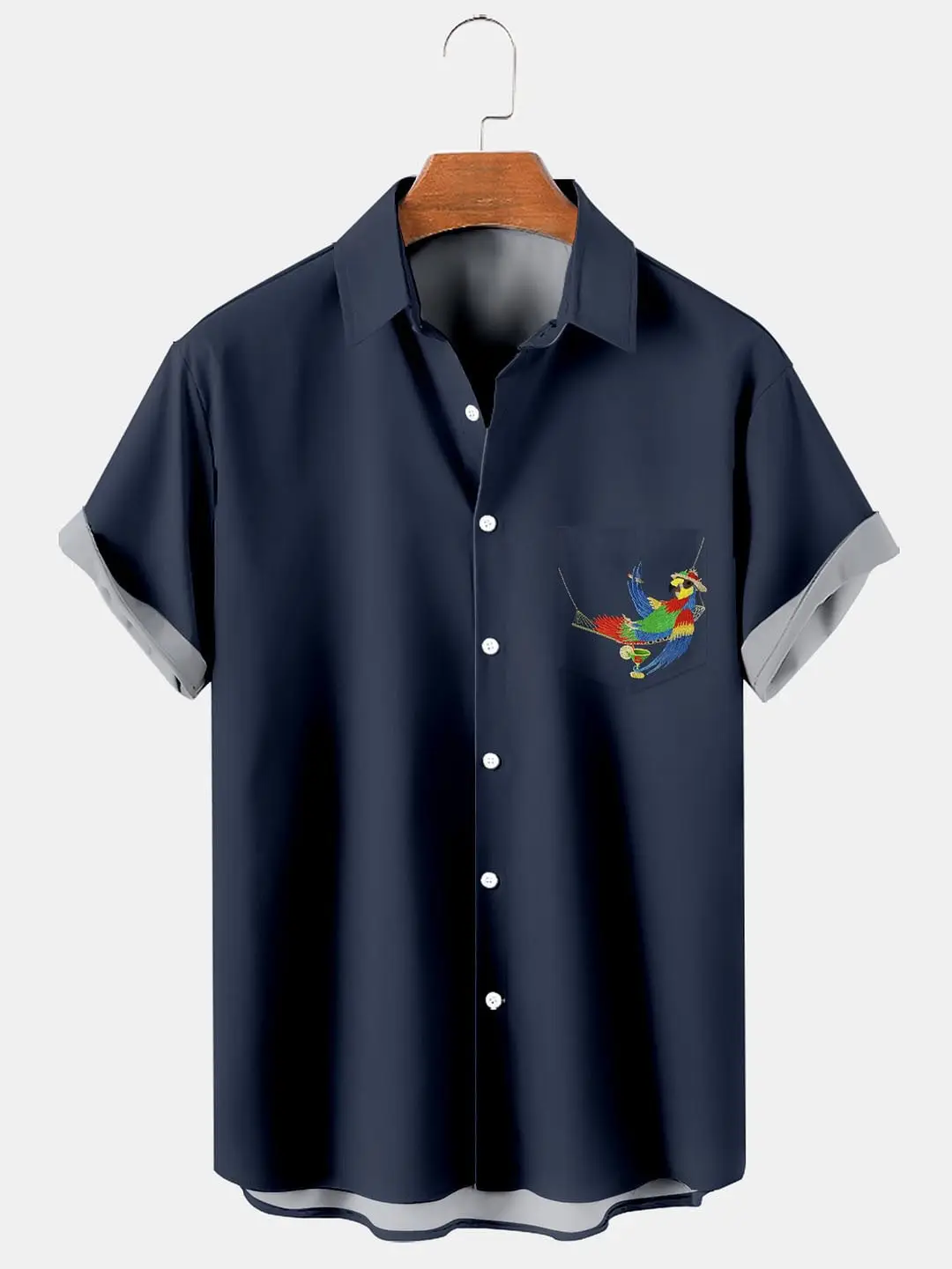 2023 Men Summer 3D Printed Hawaiian Shirt Large - Image 12