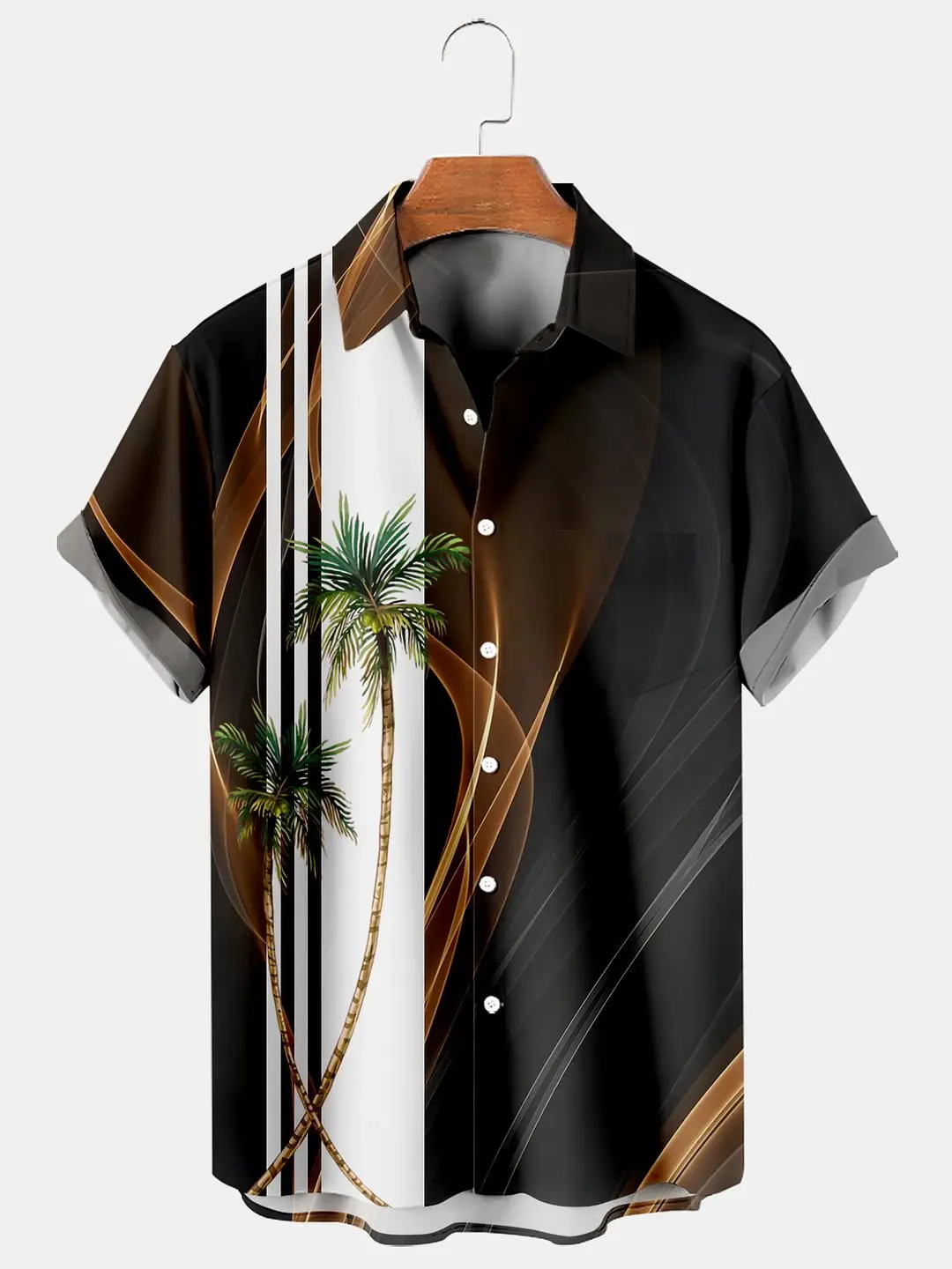 2023 Men Summer 3D Printed Hawaiian Shirt Large - Image 16