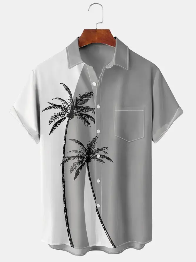2023 Men Summer 3D Printed Hawaiian Shirt Large - Image 17