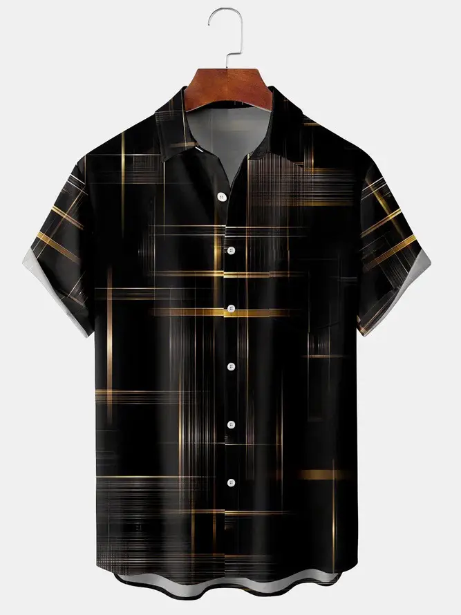 2023 Men Summer 3D Printed Hawaiian Shirt Large - Image 18