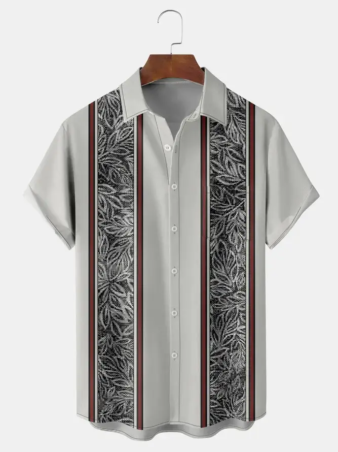 2023 Men Summer 3D Printed Hawaiian Shirt Large - Image 19