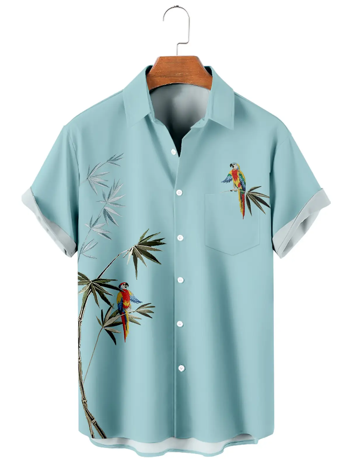 2023 Men Summer 3D Printed Hawaiian Shirt Large - Image 20