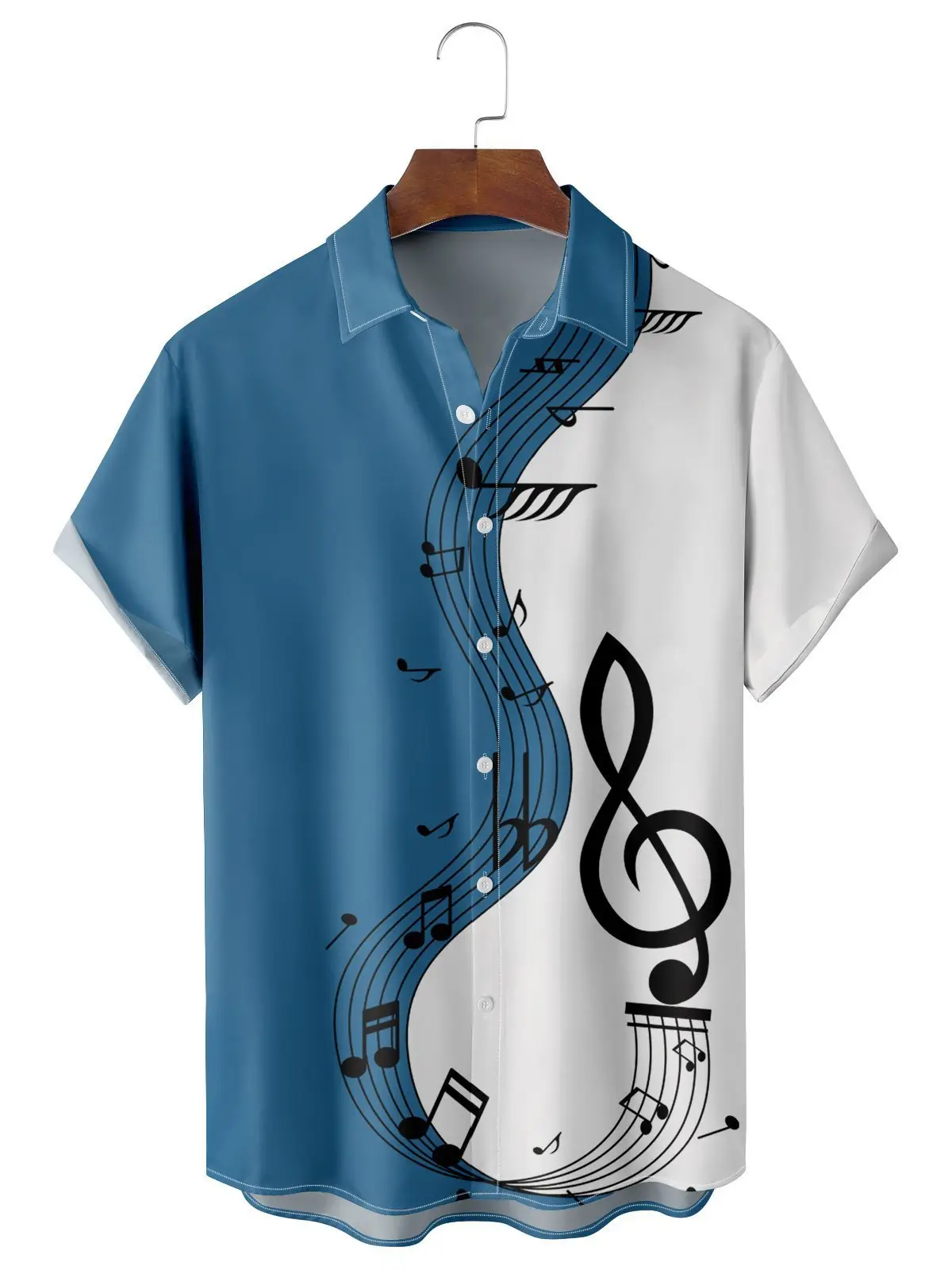 2023 Men Summer 3D Printed Hawaiian Shirt Large - Image 8