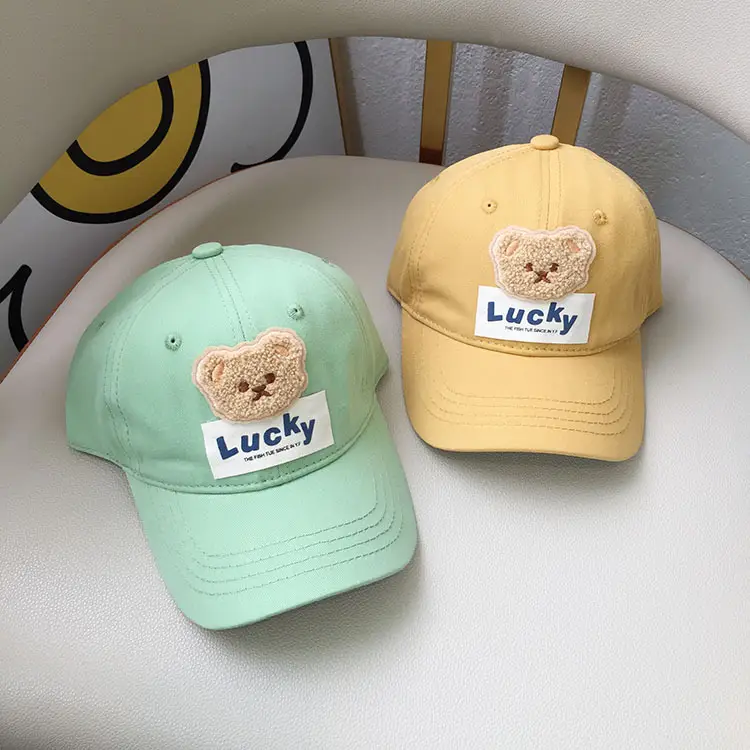 Lucky Bear Cap Set for Kids Sunscreen Sunshade - Image 6