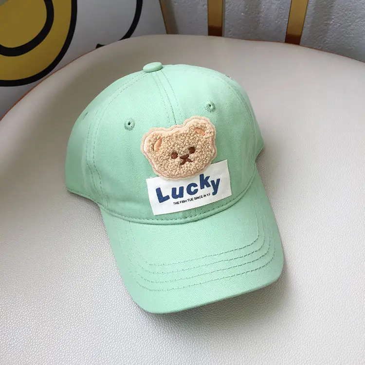 Lucky Bear Cap Set for Kids Sunscreen Sunshade - Image 2
