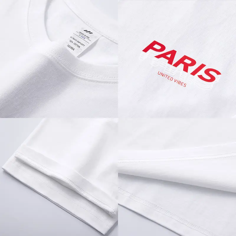 American Street Hip-Hop Boys T-Shirt Letter Printing Pure Cotton Short-Sleeved Summer Trendy Design Sense Men's Half-Sleeve Shirt