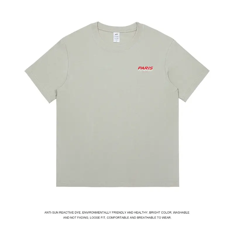 American Street Hip-Hop Boys T-Shirt Letter Printing Pure Cotton Short-Sleeved Summer Trendy Design Sense Men's Half-Sleeve Shirt