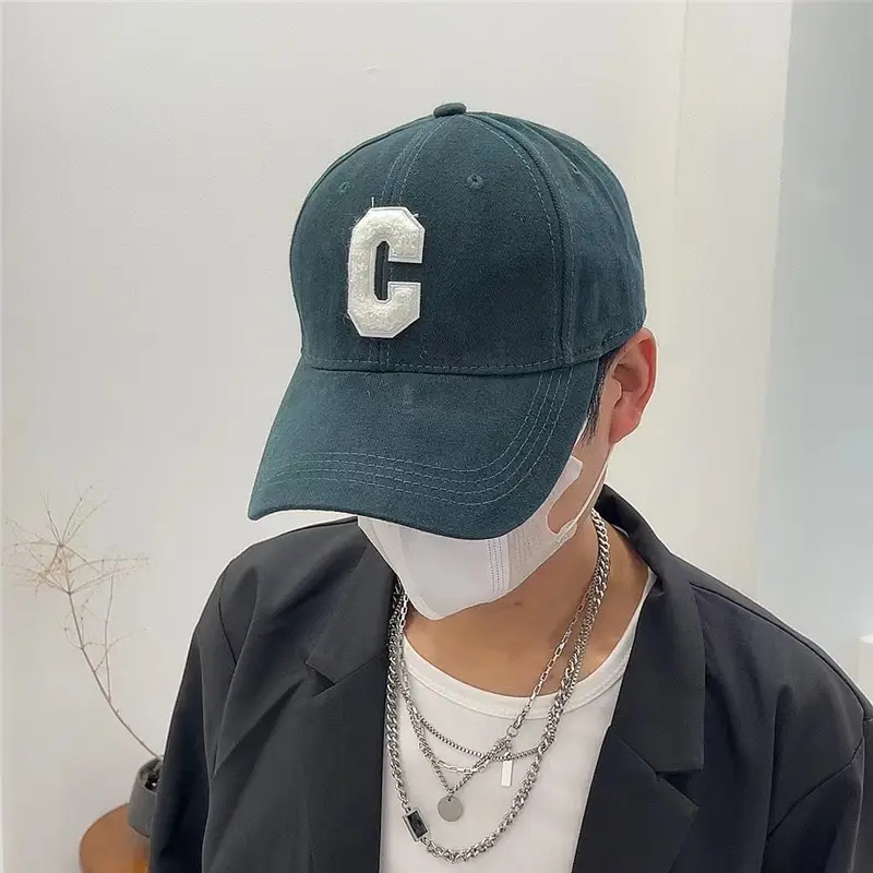 Men's Black Baseball Cap with White C Logo - Image 11