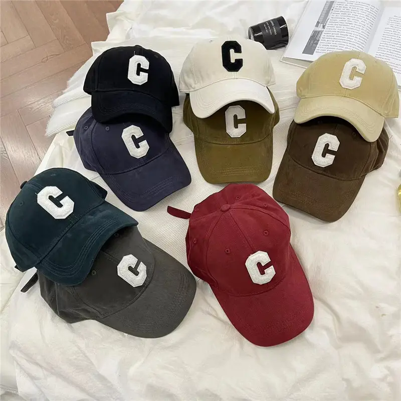 Men's Black Baseball Cap with White C Logo - Image 12