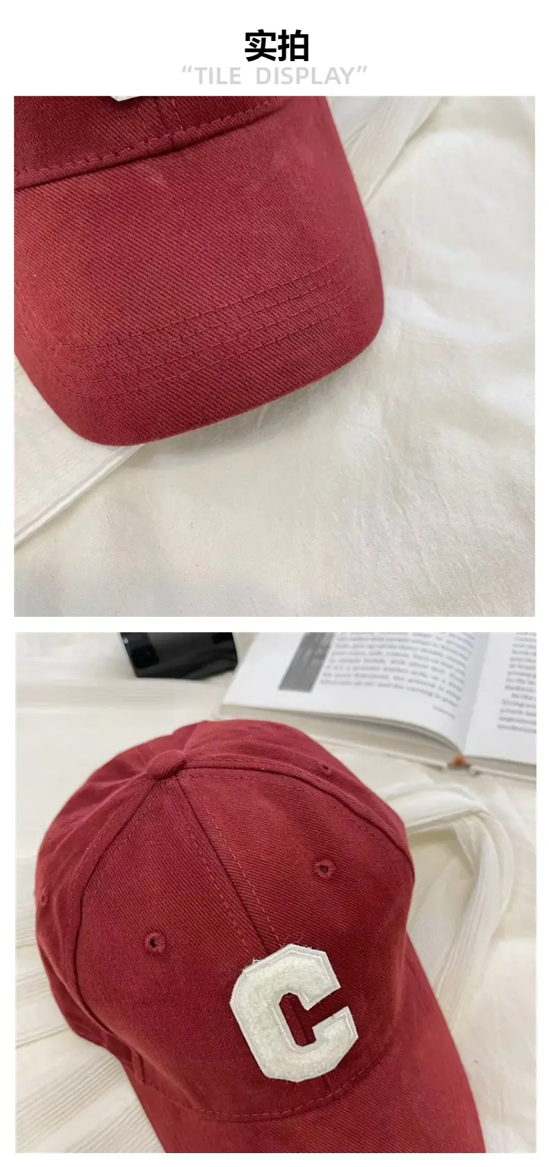 Men's Black Baseball Cap with White C Logo — feature 7