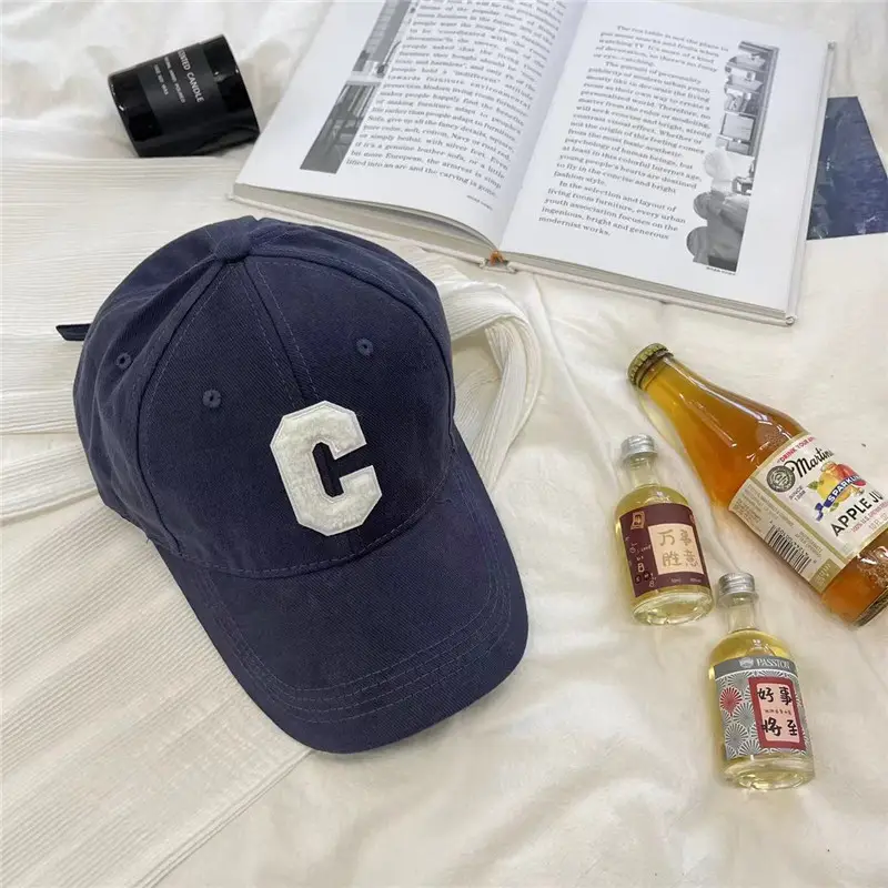 Men's Black Baseball Cap with White C Logo - Image 2