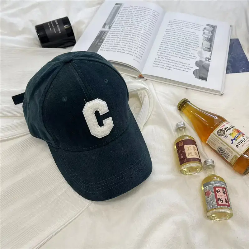 Men's Black Baseball Cap with White C Logo - Image 4