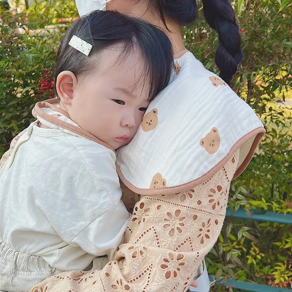 Newborn Burp Towel Pure Cotton Anti-Vomiting Shoulder Pad — feature 6