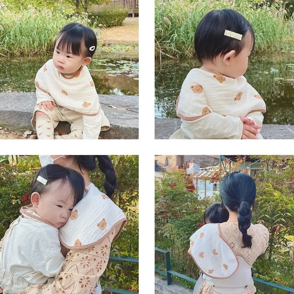 Newborn Burp Towel Pure Cotton Anti-Vomiting Shoulder Pad — feature 8