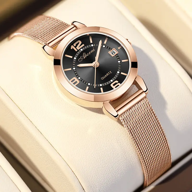 Yabani Rose Gold Women's Quartz Watch with Calendar