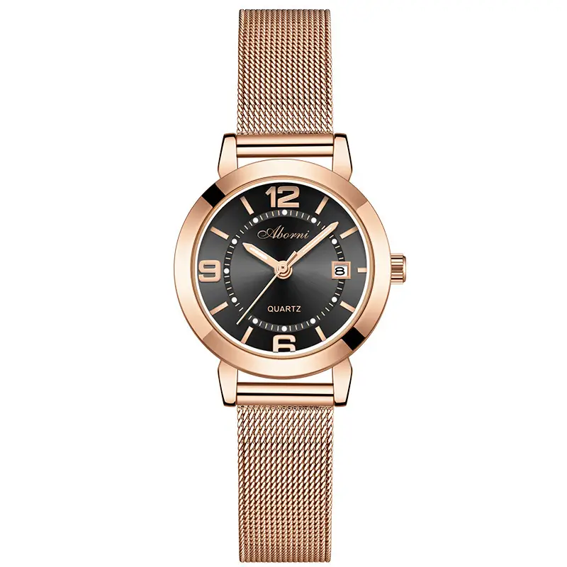 Yabani Rose Gold Women's Quartz Watch with Calendar