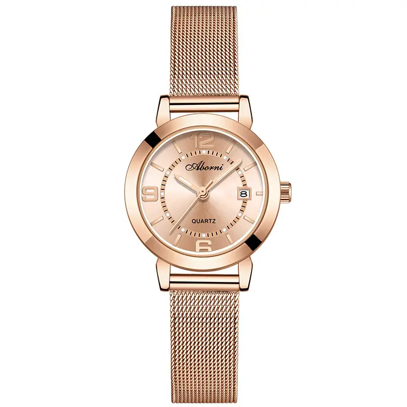 Yabani Rose Gold Women's Quartz Watch with Calendar