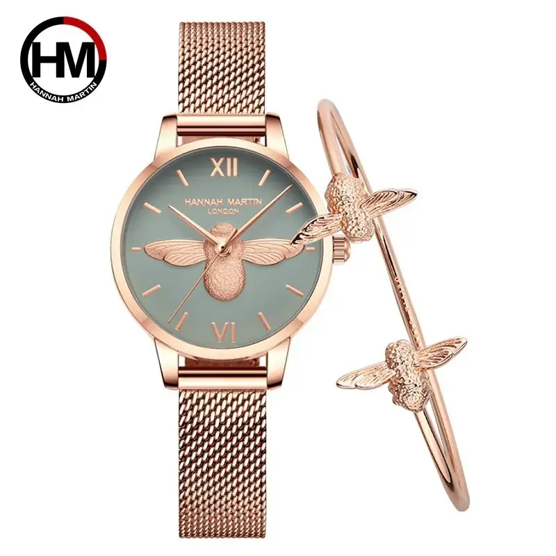 Rose Gold 3D Bee Watch for Women - Image 7