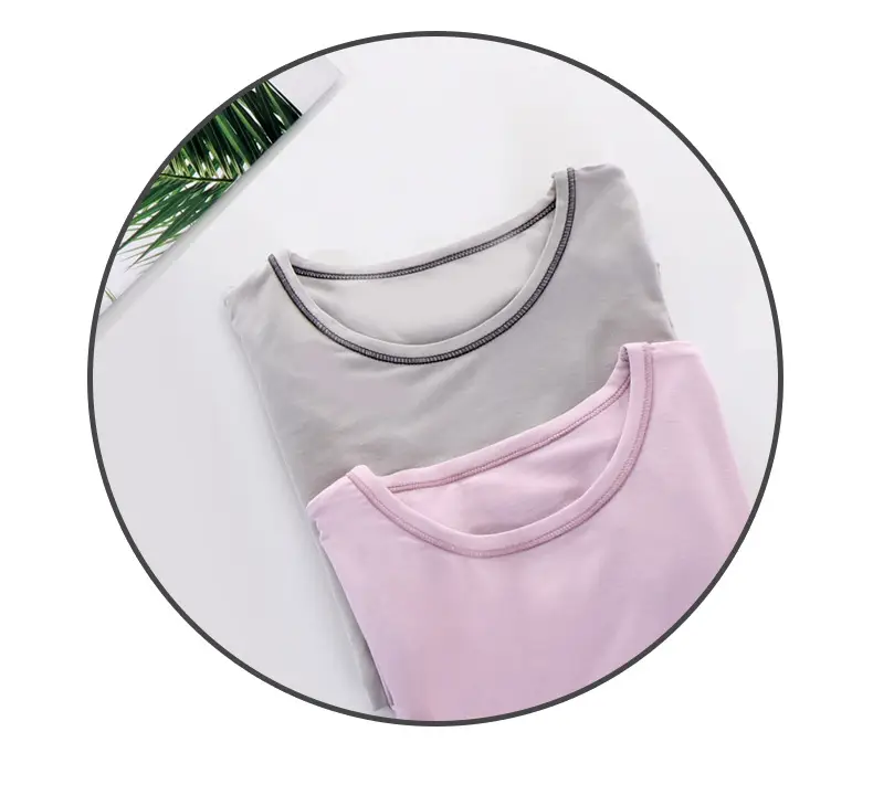 Children Long Sleeve T-Shirt Soft Modal Pink — feature 14