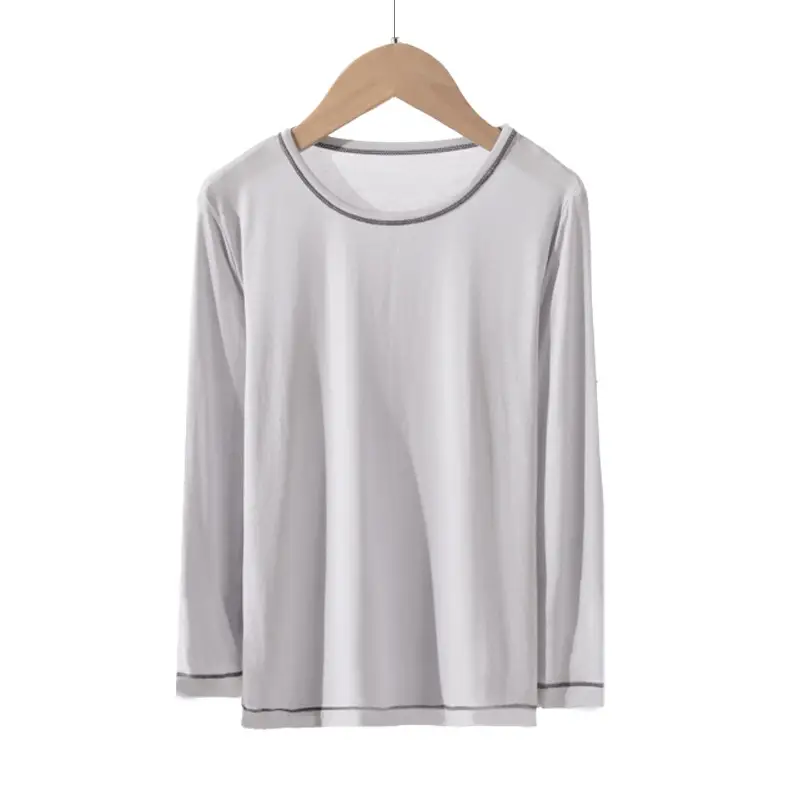 Children Long Sleeve T-Shirt Soft Modal Pink - Image 2