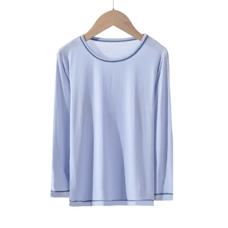 Children Long Sleeve T-Shirt Soft Modal Pink - Image 3