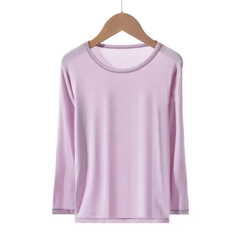 Children Long Sleeve T-Shirt Soft Modal Pink - Image 5