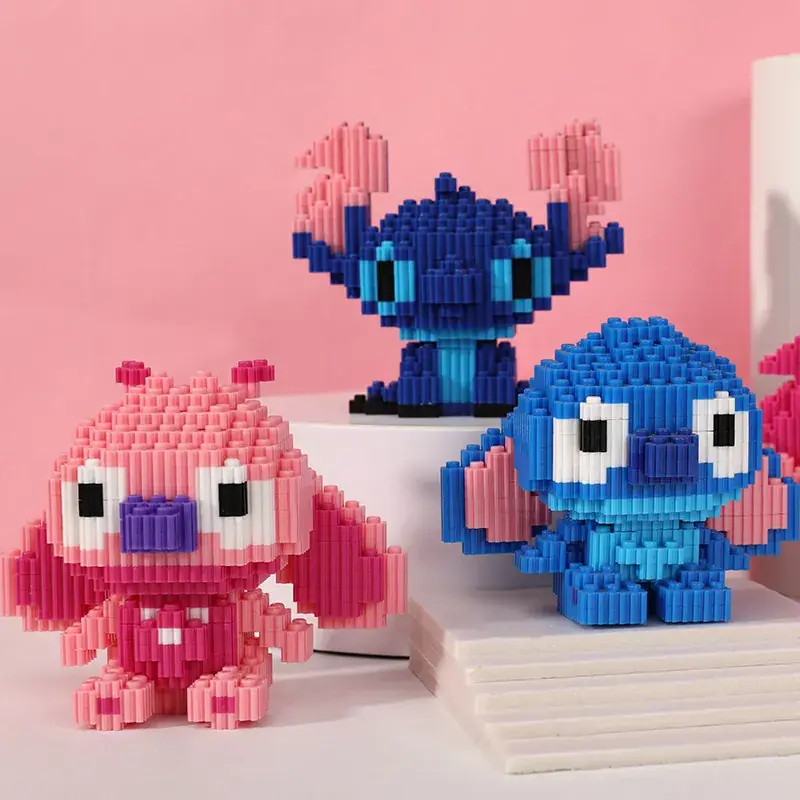 Pink Micro-Particle Building Blocks for Kids