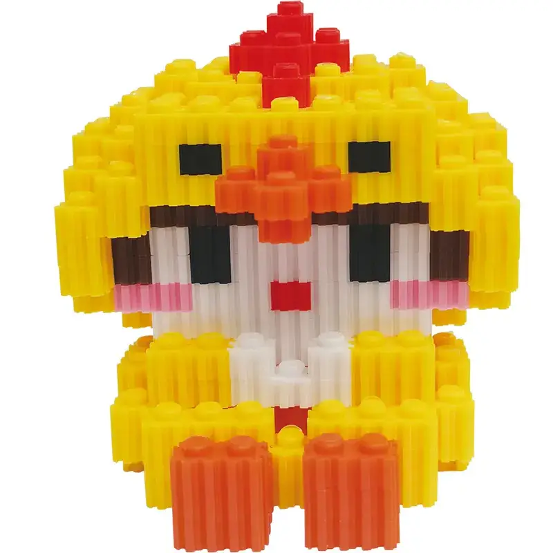 Pink Micro-Particle Building Blocks for Kids