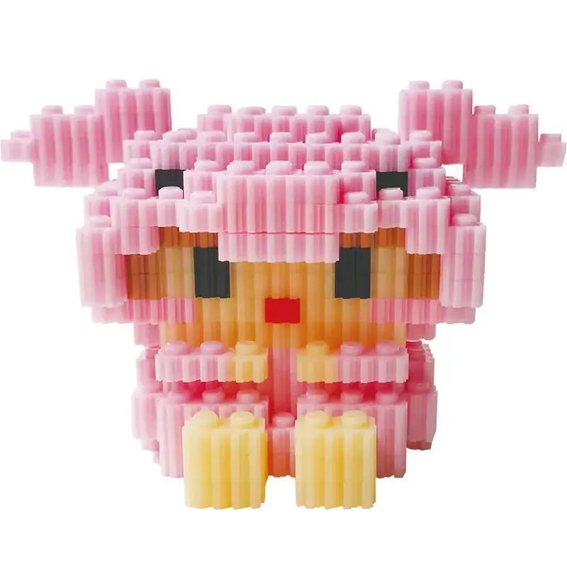 Pink Micro-Particle Building Blocks for Kids
