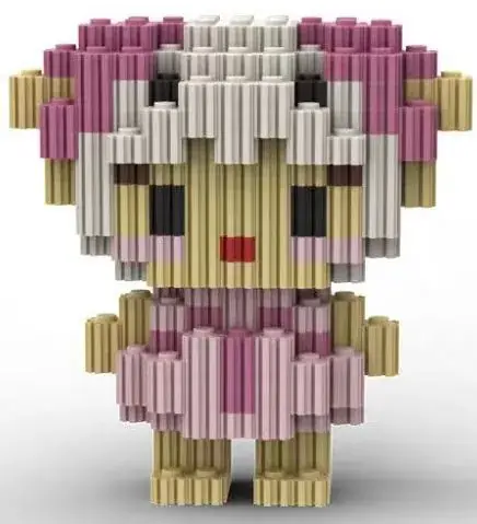 Pink Micro-Particle Building Blocks for Kids