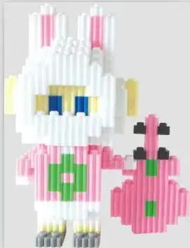 Pink Micro-Particle Building Blocks for Kids