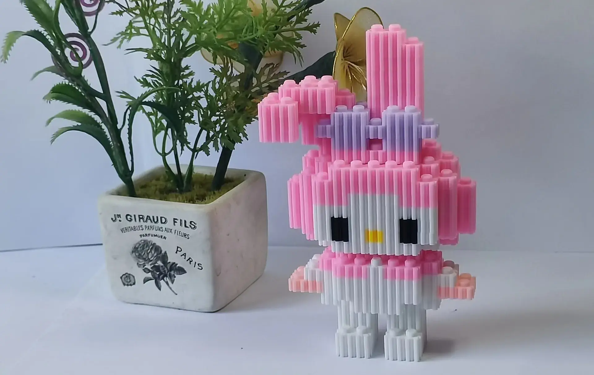 Pink Micro-Particle Building Blocks for Kids