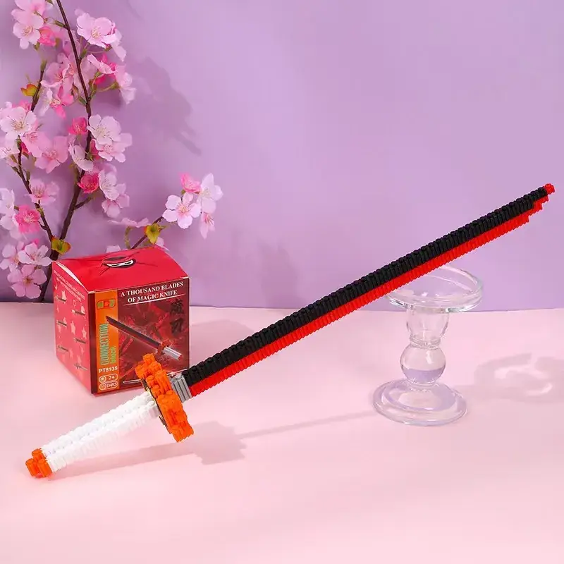 Pink Micro-Particle Building Blocks for Kids
