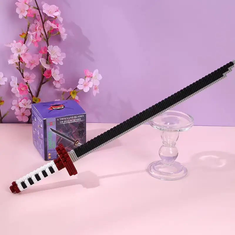 Pink Micro-Particle Building Blocks for Kids