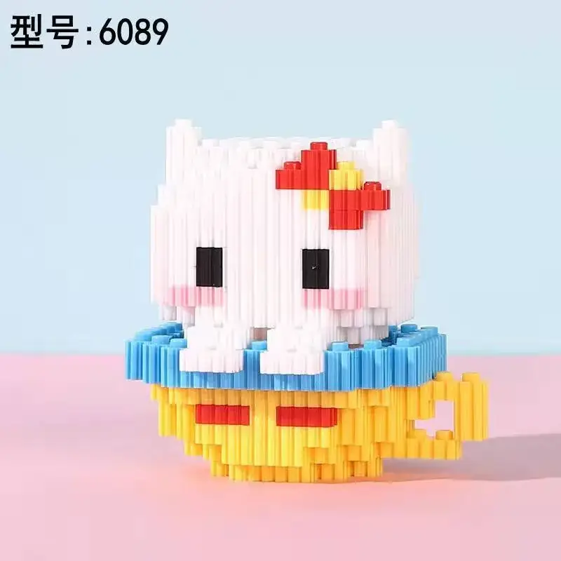 Pink Micro-Particle Building Blocks for Kids