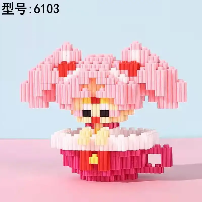Pink Micro-Particle Building Blocks for Kids