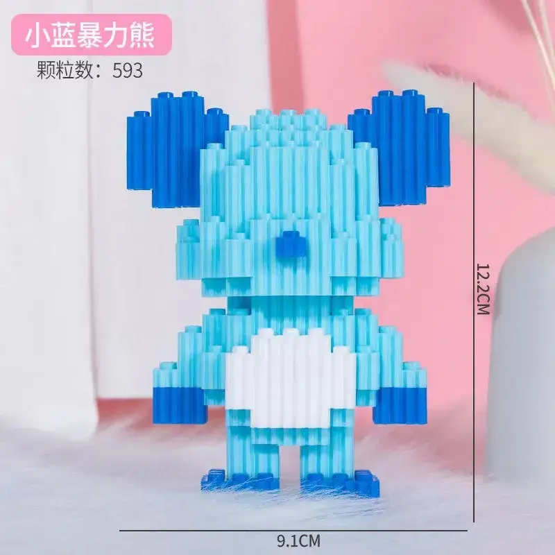 Pink Micro-Particle Building Blocks for Kids