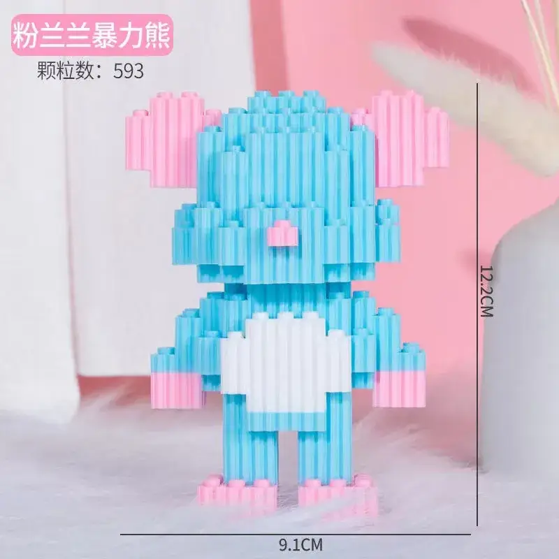 Pink Micro-Particle Building Blocks for Kids