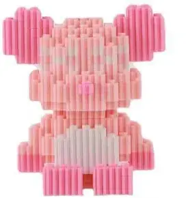 Pink Micro-Particle Building Blocks for Kids