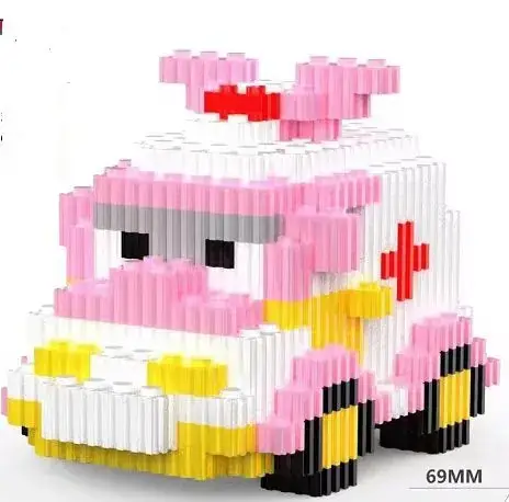 Pink Micro-Particle Building Blocks for Kids